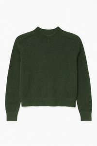 Latitude Cropped Mockneck Sweater
