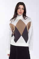 Latitude Diamond Colorblock Sweater