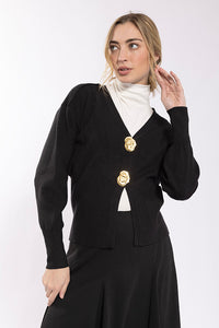 Latitude Exaggerated Button Cardi