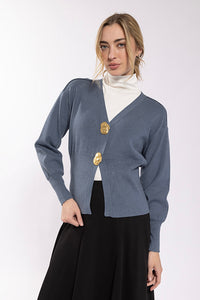 Latitude Exaggerated Button Cardi