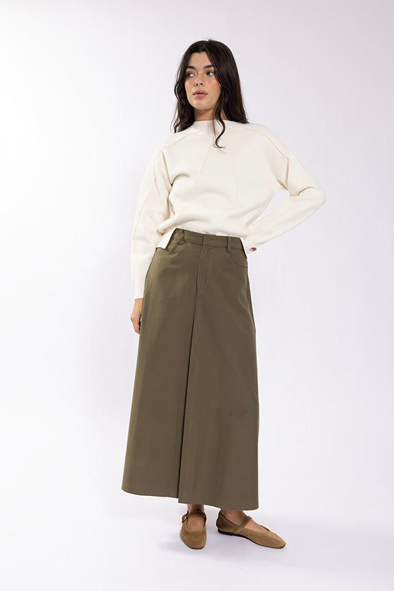 Latitude Basic Belted Skirt