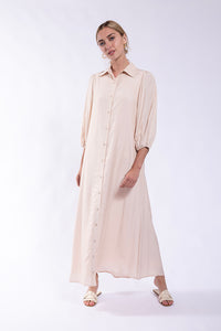 LATITUDE BUBBLE SLEEVE SHIRTDRESS