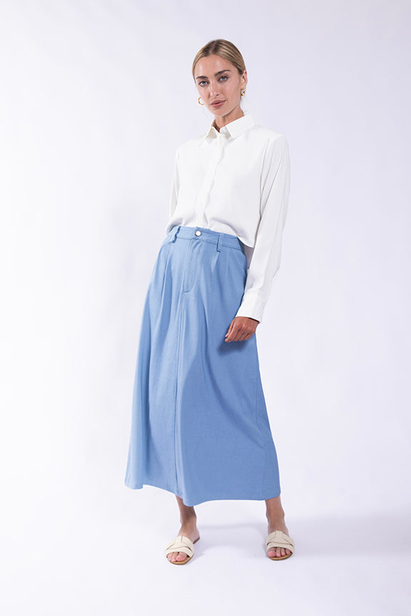 LATITUDE CLASSIC CROPPED BLOUSE
