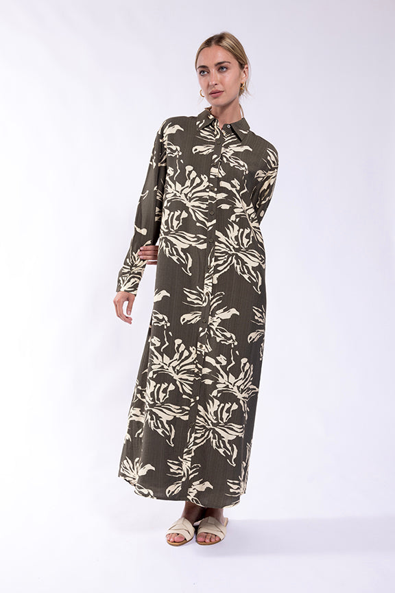 LATITUDE TROPICAL PRINTED SHIRTDRESS