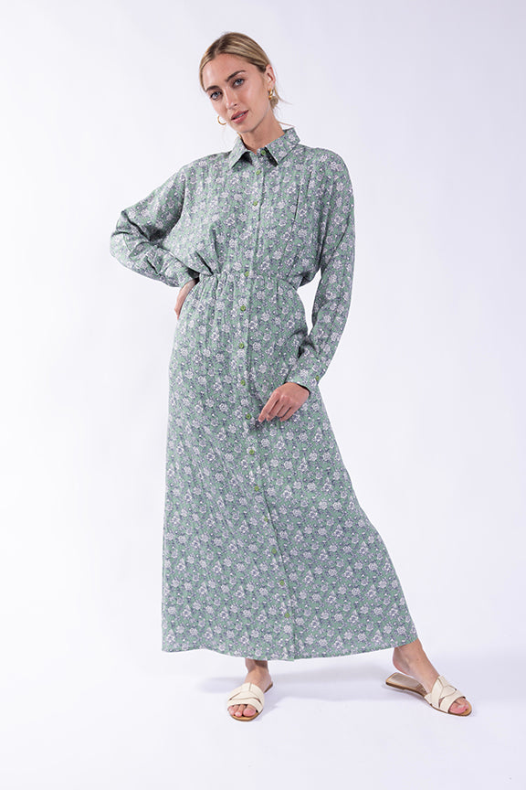 LATITUDE MAXI DRESS w/ SHAPED WAIST