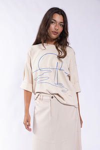 LATITUDE SUNSET GRAPHIC RELAXED TEE