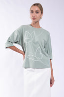 LATITUDE BUTTERFLY DOODLE RELAXED TEE