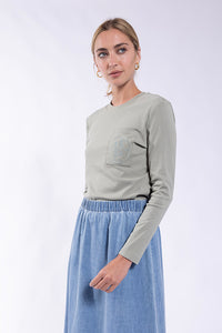 LATITUDE TEE w/ EMBROIDERED CHEST POCKET