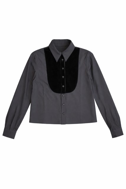 LATITUDE VELVET BIB SHIRT