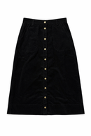 LATITUDE CORDUROY FRONT SNAP SKIRT