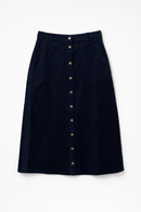 LATITUDE CORDUROY FRONT SNAP SKIRT