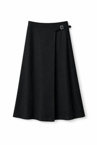 LATITUDE BUCKLE WRAP SKIRT