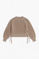 LATITUDE BRAIDED KNIT SWEATER