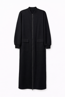 LATITUDE ZIP FRONT SWEATSHIRT DRESS