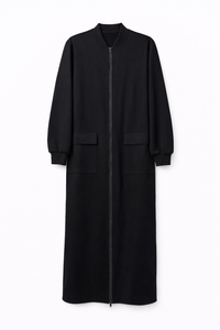 LATITUDE ZIP FRONT SWEATSHIRT DRESS