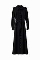 LATITUDE BELTED SHIRTDRESS