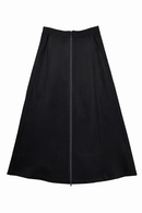 LATITUDE PONTE ZIP FRONT A-LINE SKIRT