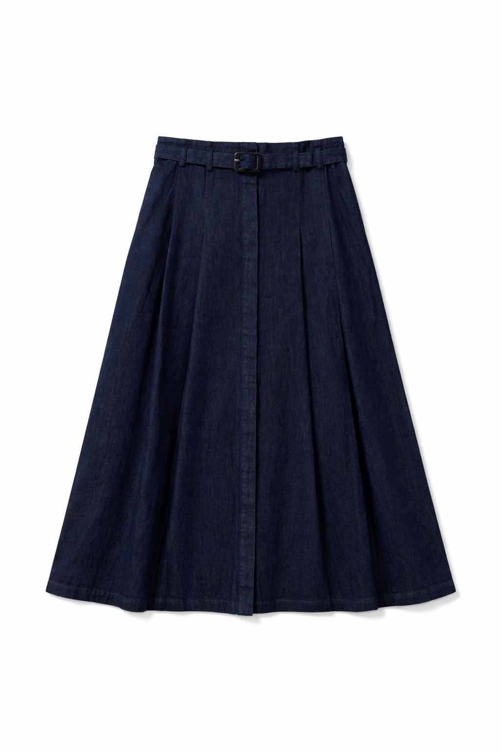 LATITUDE HIDDEN PLACKET BUTTONFRONT SKIRT