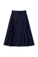 LATITUDE HIDDEN PLACKET BUTTONFRONT SKIRT