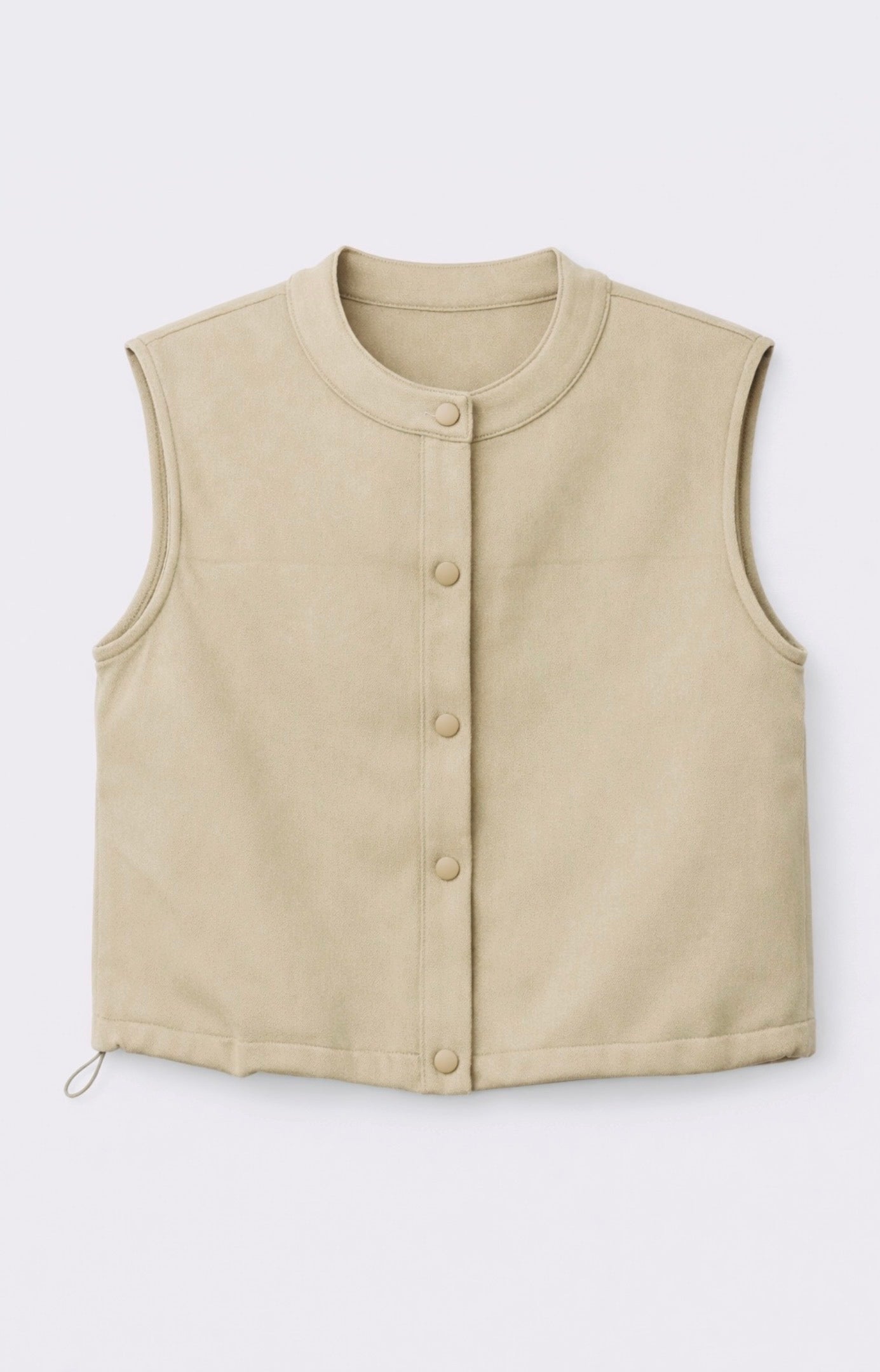 LATITUDE CROPPED VEST WITH SIDE BUNGEE CORDS