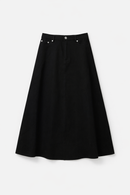 LATITUDE A-LINE TWILL SKIRT