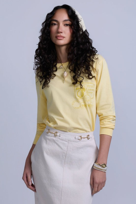 RAVE ON TREND LEMON VINTAGE LONG SLEEVE