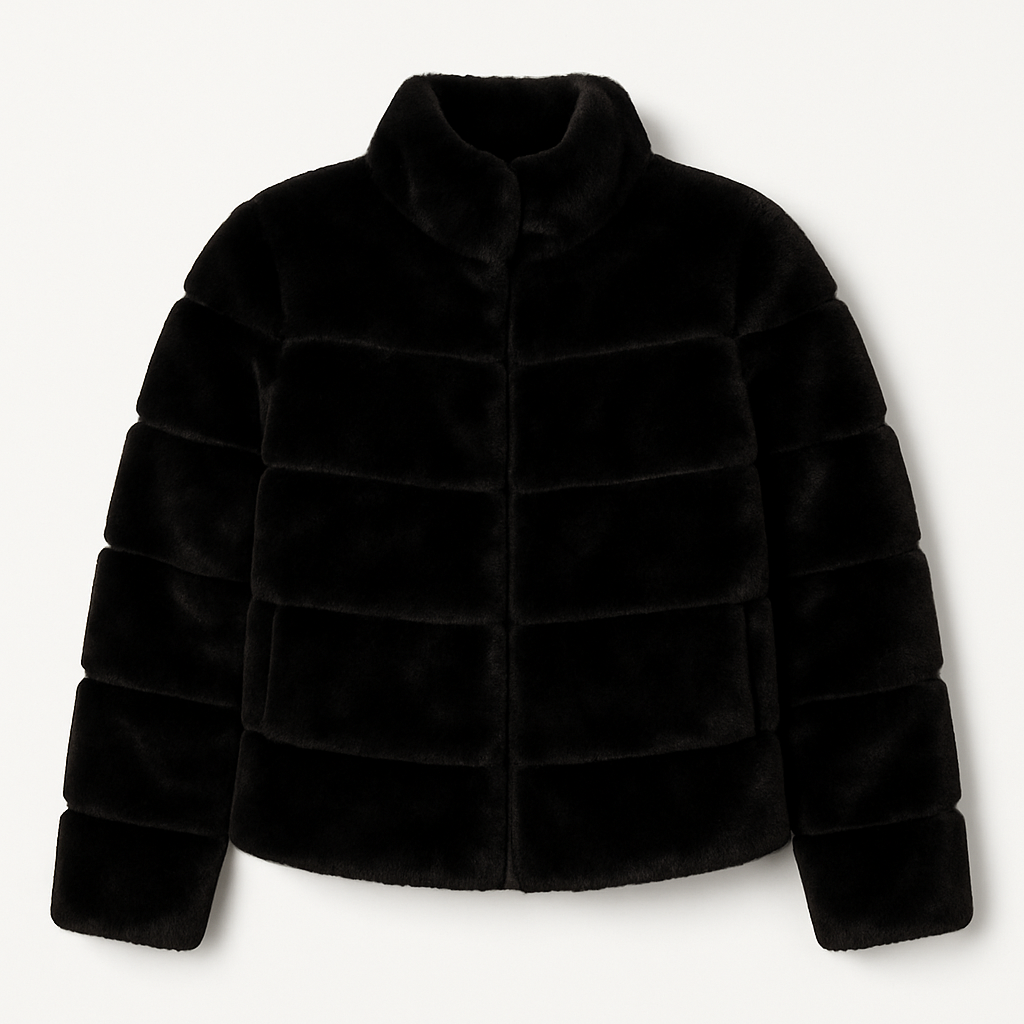 LOVE TOKEN ZIP FUR JACKET