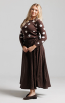 LOUP WOOL POLKA DOT SKIRT