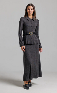 LOUP LONG SLEEVE KNIT CARDIGAN W CINCHED WAIST SET