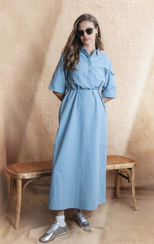 NUE LYLAH BLOUSE W POCKET ON SLEEVE