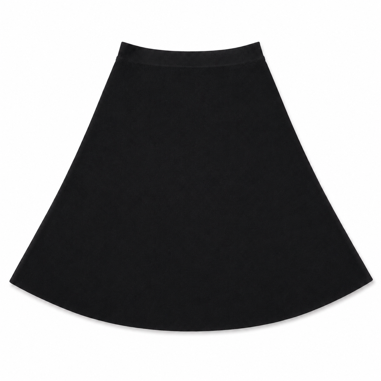 GOLD THREAD KNIT BASIC SKIRT