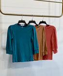 MONN VNECK POOF SHOULDER TEE