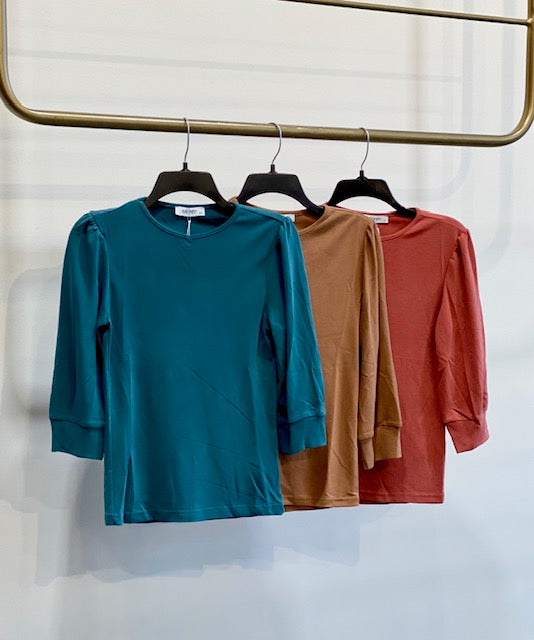 MONN VNECK POOF SHOULDER TEE
