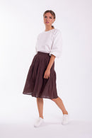 MONN ARCHED GAUZE SKIRT
