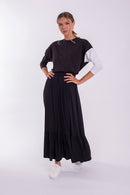 MONN CONTRAST SLEEVE DOLMAN TOP