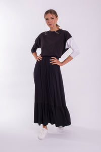 MONN CONTRAST SLEEVE DOLMAN TOP