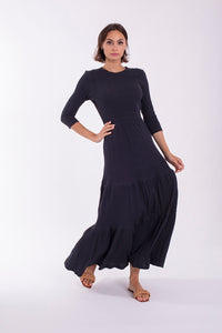 MONN WAFFLE MAXI DRESS