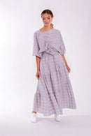 MONN SQUARED GAUZE PULLEY BLOUSE