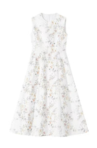 IN:05 AIRY FLORAL PRINTED JUMPER W ZIPPER IN BACK