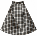 IN:05 PLAID OVERLAY SKIRT W BUCKLE