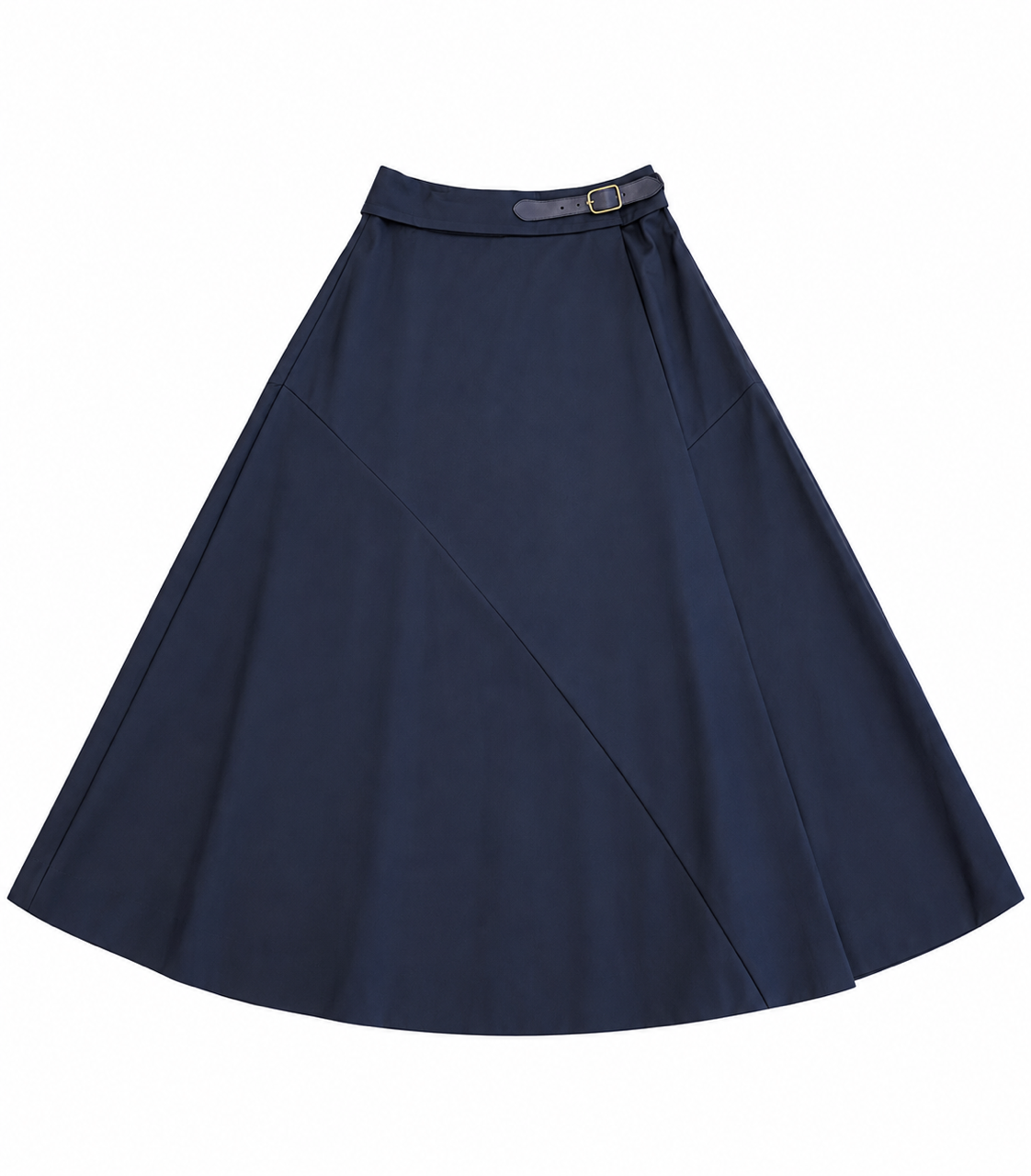 IN:05 HIGH-WAISTED MIDI SKIRT W BUCKLE