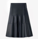 IN:05 TIERED LEATHER SKIRT