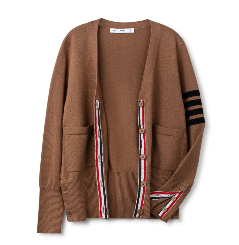 IN:05 STRIPED SLEEVE CARDI