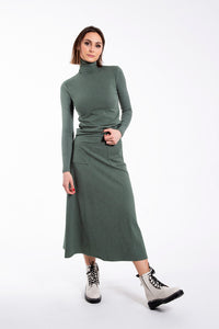 MONN POCKET ALINE MIDI SKIRT