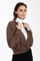 MONN RIBBED CROSSOVER HOODIE