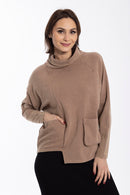 MONN WASHED ASYMMETRIC SWEATSHIRT