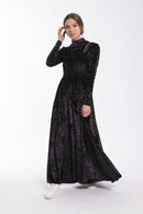 MONN CRUSHED VELVET TURTLENECK