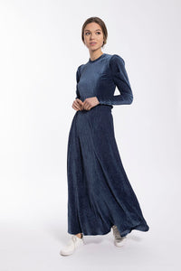 MONN TEXTURED VELOUR TOP