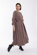 MONN SQUARE NECK SWEATSHIRT DRESS