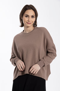 MONN WAFFLE OVERSIZED TOP